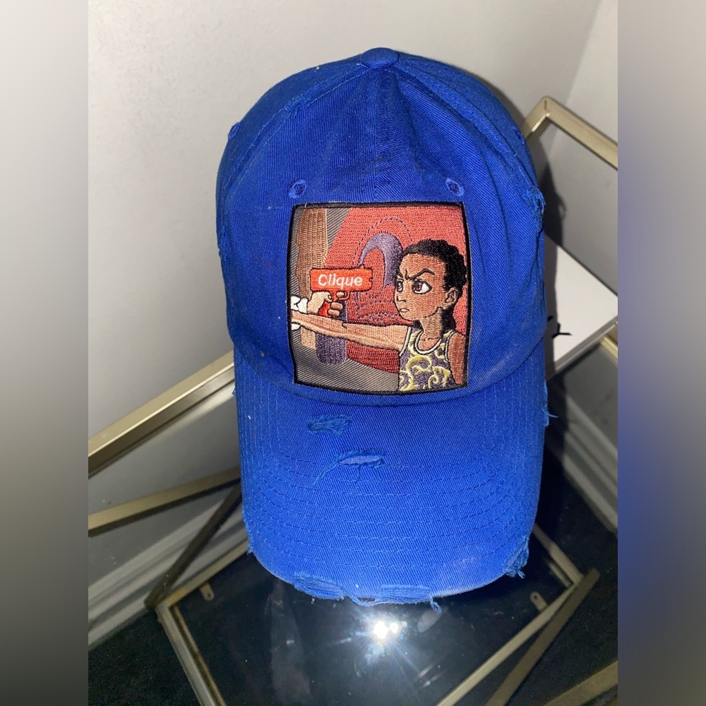 Boondocks Adjustable Hat Blue Cartoon Cotton